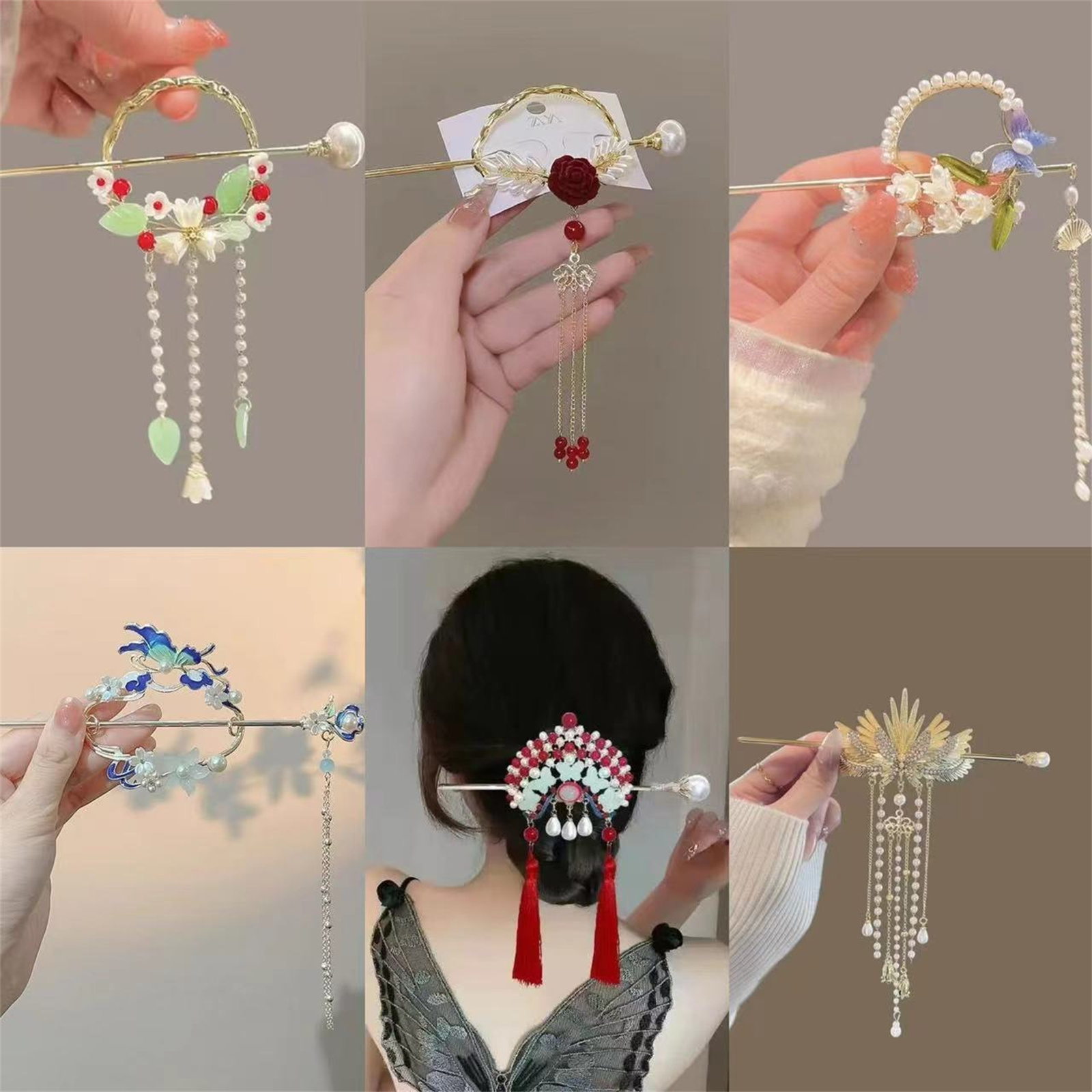 Go Ethnic Fashion - Etnik tarzı saç tokası kadınlar için