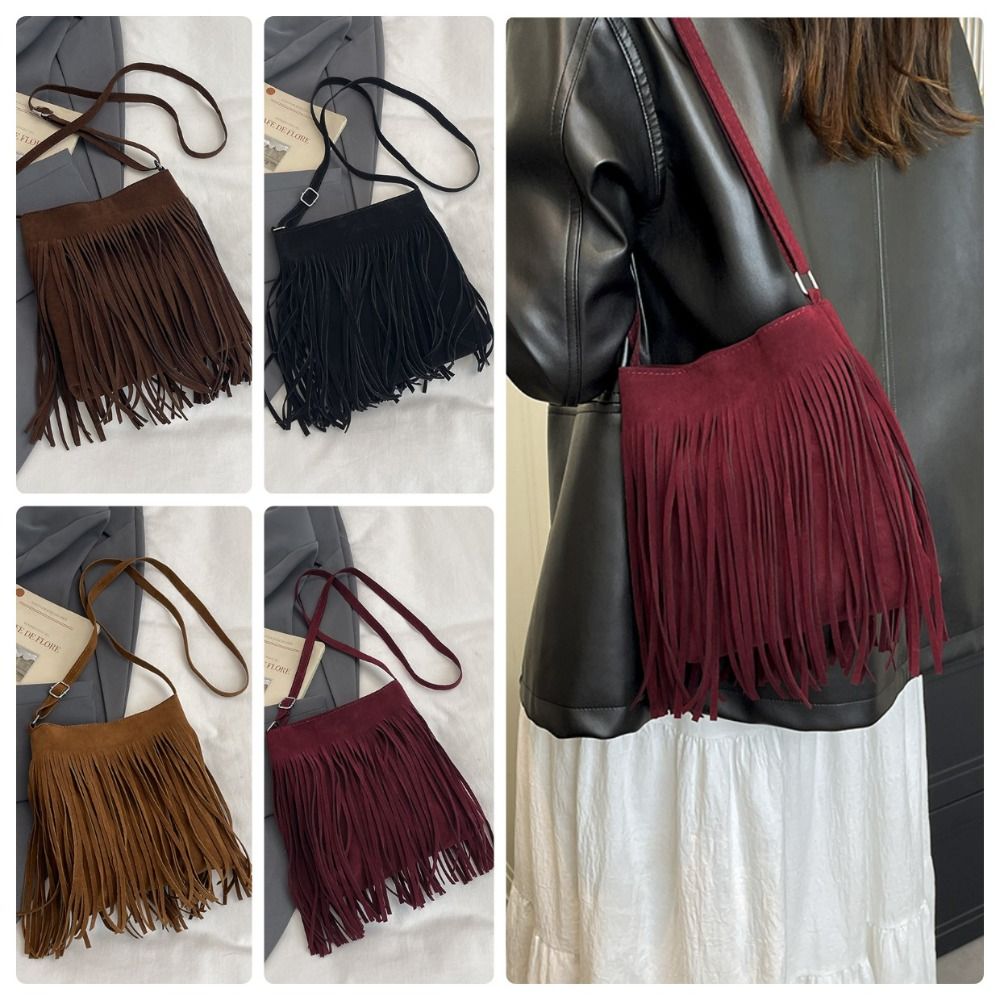 Moda Süet Saçaklı Çapraz Askıl - Ethnic Fashion Design incelemesi ve fiyatı