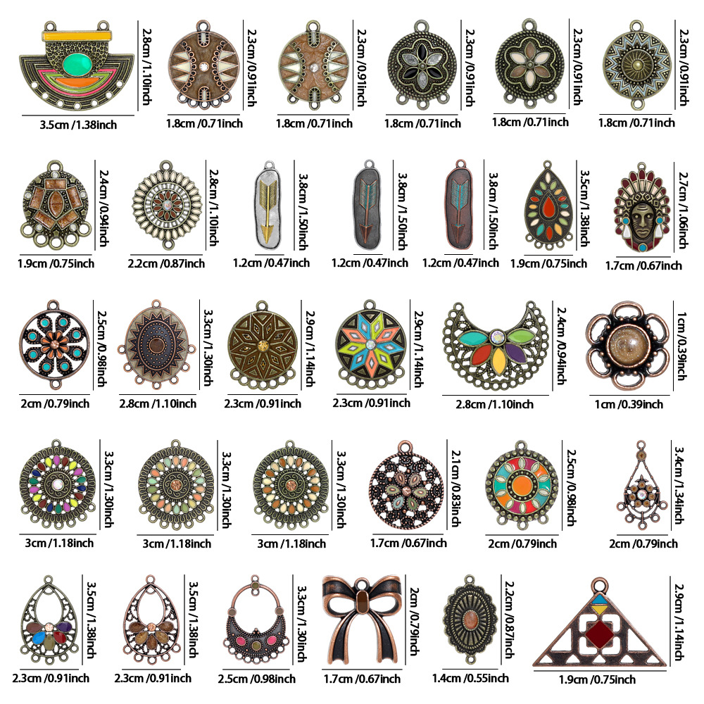 10 adet/paket Vintage Bohem An - Ethnic Modern Fashion incelemesi ve fiyatı